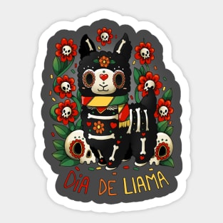 Dia de Llama Sticker